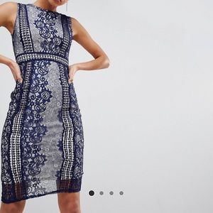 ASOS Navy Lace Dress